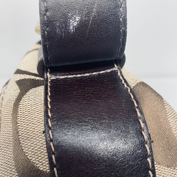 Coach Zoe Canvas and Leather Trim Shoulder Bag - Picture 2 of 16